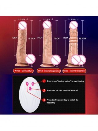 Vibratoriai, Dildo-Išmanieji-Telescopic Vibrating Thrusting