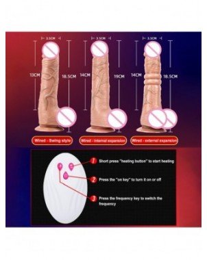 Vibratoriai, Dildo-Išmanieji-Telescopic Vibrating Thrusting