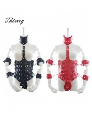 BDSM-Rinkiniai-Thierry Lockdown Leather Cincher Corset, Body
