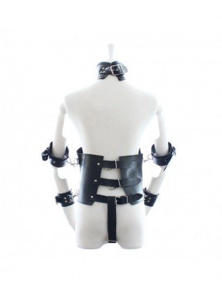 BDSM-Rinkiniai-Thierry Lockdown Leather Cincher Corset, Body