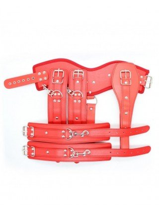 BDSM-Rinkiniai-Thierry Lockdown Leather Cincher Corset, Body