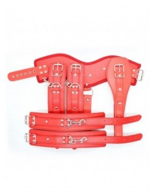 BDSM-Rinkiniai-Thierry Lockdown Leather Cincher Corset, Body
