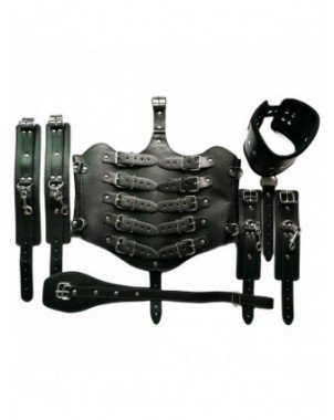 BDSM-Rinkiniai-Thierry Lockdown Leather Cincher Corset, Body