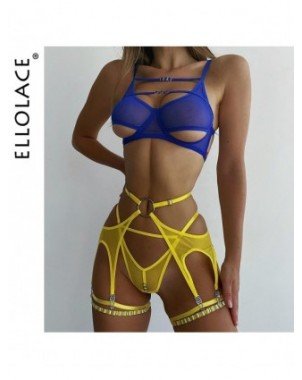 Seksuali apranga-Komplektai-Ellolace Hollow Out Female Lingerie