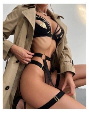 Seksuali apranga-Apatinis trikotažas-Apatinis trikotažas Porno Skaidri liemenėlė Nėriniai