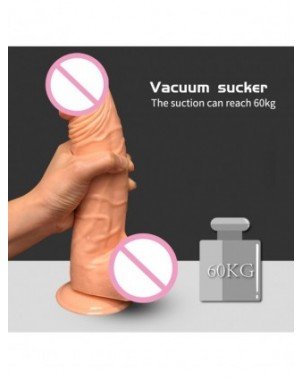 Vibratoriai, Dildo-Tikroviški-Milžiniškas realistiškas penis su siurbimo taure odos pojūtis