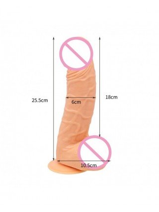 Vibratoriai, Dildo-Tikroviški-Milžiniškas realistiškas penis su siurbimo taure odos pojūtis