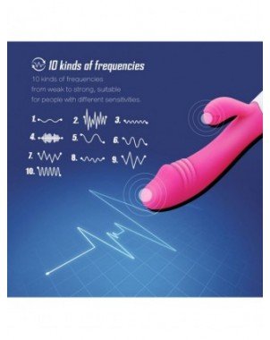 Vibratoriai, Dildo-Dvigubi – klitoriniai-G Spot Dildo Rabbit