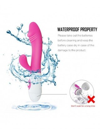 Vibratoriai, Dildo-Dvigubi – klitoriniai-G Spot Dildo Rabbit