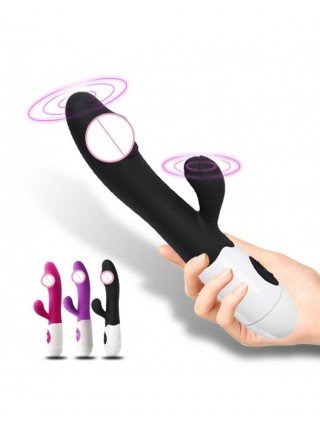 Vibratoriai, Dildo-Dvigubi – klitoriniai-G Spot Dildo Rabbit