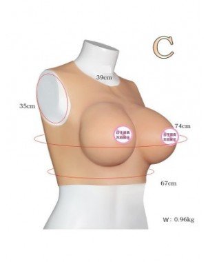 Seksuali apranga-Komplektai-B/C/D/E/F Full Cup Silicone Tits