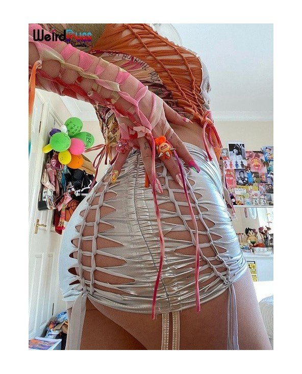 Seksuali apranga-Komplektai-Mini sijonas Moterys Sexy Shirring karšta mergina gundantys