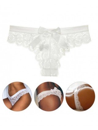 Seksuali apranga-Apatinis trikotažas-Sexy Lace Thong Women