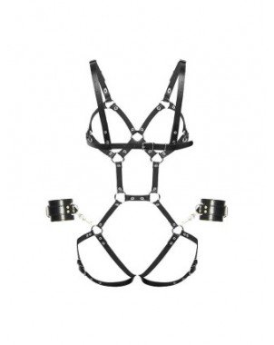 Seksuali apranga-Apatinis trikotažas-BDSM Body Bondage Bra