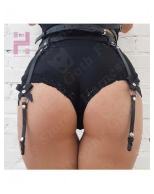 Seksuali apranga-Apatinis trikotažas-Sexy Goth Pu Leather Thigh