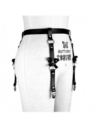 Seksuali apranga-Apatinis trikotažas-Sexy Goth Pu Leather Thigh