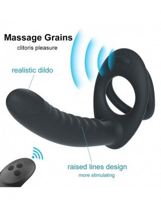 Vibratoriai, Dildo-Įvairūs-Double Penetration Strap on Anal