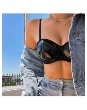 Seksuali apranga-Apatinis trikotažas-Leather Lingerie Set Women