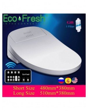 Išmanioji elektronika-Išmanieji namų apyvokos prietaisai-"EcoFresh Smart" tualeto sėdynė