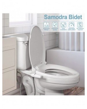 Namų apyvokos daiktai-Vonios ir WC reikmenys-Bidet priedas Ultra-Slim tualeto sėdynės priedas