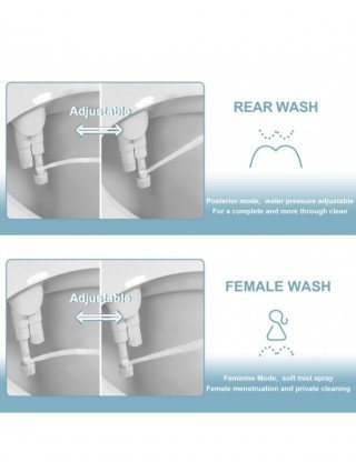 Namų apyvokos daiktai-Vonios ir WC reikmenys-Bidet priedas Ultra-Slim tualeto sėdynės priedas