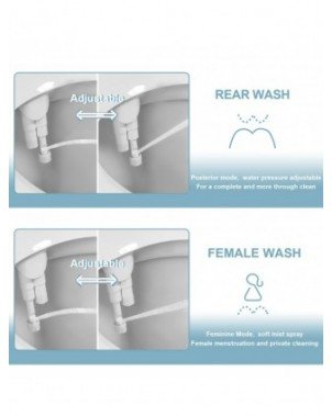 Namų apyvokos daiktai-Vonios ir WC reikmenys-Bidet priedas Ultra-Slim tualeto sėdynės priedas