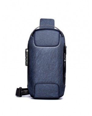 Men's Luggage & Bags-Crossbody Bags-Men's Waterproof USB Oxford