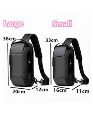 Men's Luggage & Bags-Crossbody Bags-Men's Waterproof USB Oxford