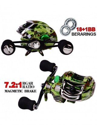 Žvejyba-Žvejybos ritės-2022 Nauja Baitcasting ritės 10KG / 22LB Drag žvejybos ritės 18 + 1BB