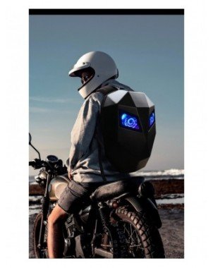 Men's Luggage & Bags-Men's Backpacks-LED locomotive backpack