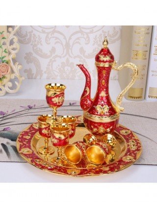 Kitchen-Drinkware-Russian vintage court creative wine set, home