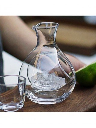 Kitchen-Drinkware-250ML Glass Wine Bottle Hole Sake Glass Ice