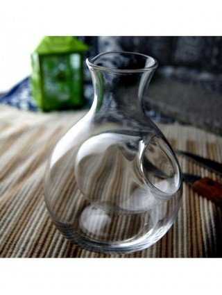 Kitchen-Drinkware-250ML Glass Wine Bottle Hole Sake Glass Ice