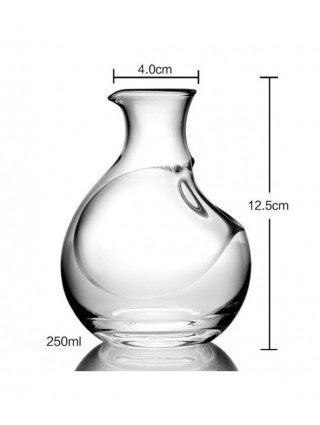 Kitchen-Drinkware-250ML Glass Wine Bottle Hole Sake Glass Ice