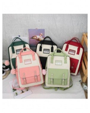 Women's Luggage & Bags-Clutches-5Pcs/Set Women Canvas Backpack