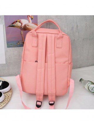 Women's Luggage & Bags-Clutches-5Pcs/Set Women Canvas Backpack