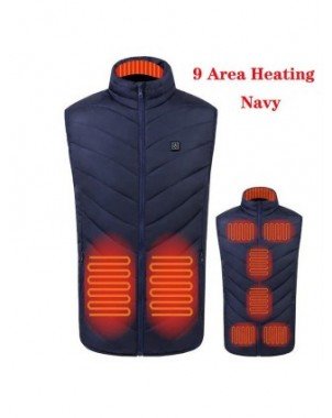 Outerwear & Jackets-Jackets-Men USB Infrared 17 Heating Areas