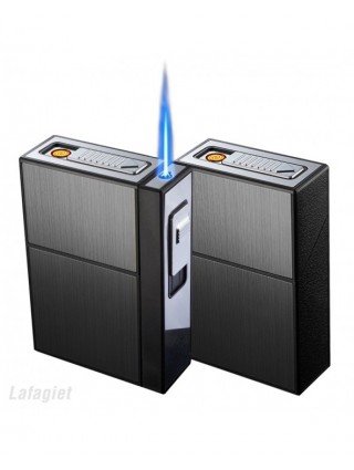 Virtuvė-Virtuvės įrankiai ir prietaisai-2 viename cigarečių dėklas dujinis USB žiebtuvėlis 20