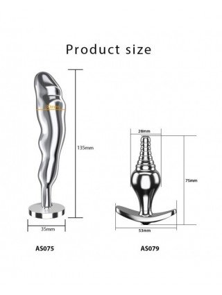 Vibratoriai, Dildo-Stikliniai- metaliniai-2 viename dideli analiniai sekso žaislai moterims ir