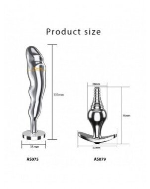 Vibratoriai, Dildo-Stikliniai- metaliniai-2 viename dideli analiniai sekso žaislai moterims ir