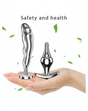 Vibratoriai, Dildo-Stikliniai- metaliniai-2 viename dideli analiniai sekso žaislai moterims ir