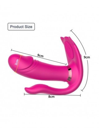 Vibratoriai, Dildo-Dvigubi – klitoriniai-„G Spot Dildo Rabbit“ vibratorius moterims Belaidis