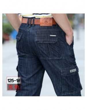 Cargo Jeans Men Big Size 29-40 42 Casual Military Multi-pocket