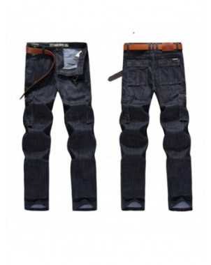 Cargo Jeans Men Big Size 29-40 42 Casual Military Multi-pocket