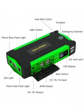 Automobilių elektronika-Šuolio starteriai-GKFLY automobilio Jump Starter 600A 12V 16000mAh