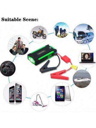Automobilių elektronika-Šuolio starteriai-GKFLY automobilio Jump Starter 600A 12V 16000mAh