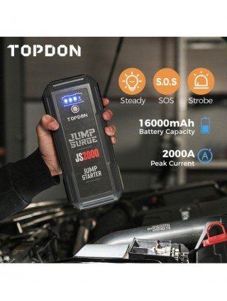 Car Electronics-Jump Starters-TOPDON JS2000 2000A Car Jump