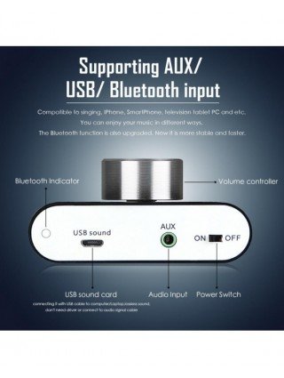 Namų garso ir vaizdo įrašai-Garso stiprintuvai-"Douk audio" mini "Bluetooth 5.0" skaitmeninis