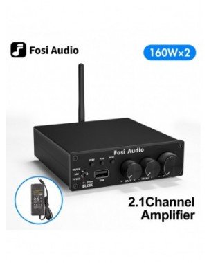 Namų garso ir vaizdo įrašai-Garso stiprintuvai-"Fosi Audio" 160W BL20C "Bluetooth" antenos