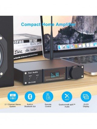 Namų garso ir vaizdo įrašai-Garso stiprintuvai-"Fosi Audio" DA2120C "Bluetooth" stiprintuvas